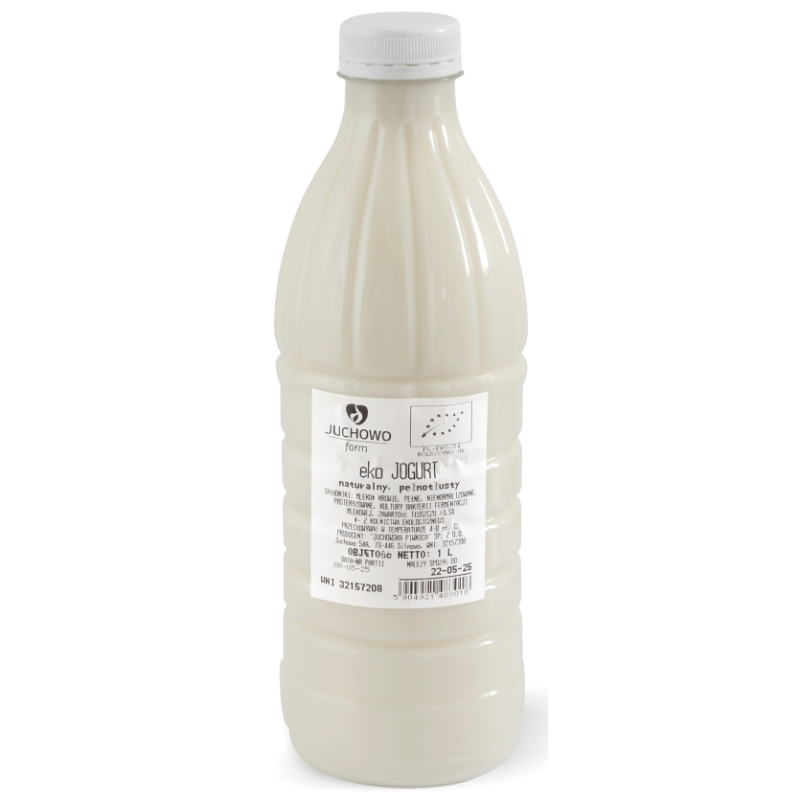 JOGURT NATURALNY 3,5 % Z MLEKA A2 BIO 1 L - JUCHOWO (NA ZAMÓWIENIE)