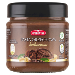KREM Z ORZESZKÓW ZIEMNYCH I KAKAO BEZGLUTENOWY 190 g - PRIMAVIKA