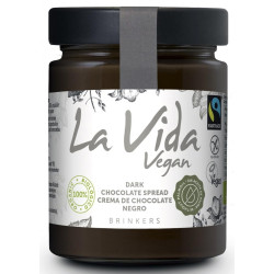 KREM Z CIEMNEJ CZEKOLADY FAIR TRADE BEZGLUTENOWY BIO 270 g - LA VIDA VEGAN