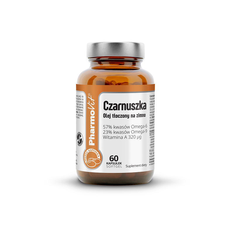 CZARNUSZKA (500 mg) BEZGLUTENOWA 60 KAPSUŁEK - PHARMOVIT (CLEAN LABEL)