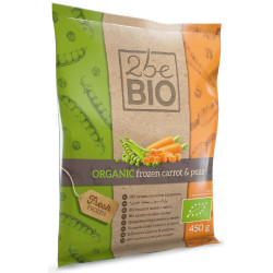 MARCHEWKA Z GROSZKIEM MROŻONA BIO 450 g - 2beBIO
