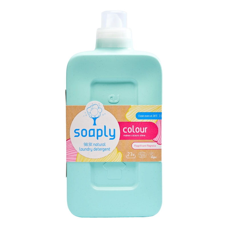 PŁYN DO PRANIA KOLOROWYCH UBRAŃ MAGNOLIA ECO 1 L (23 PRANIA) - SOAPLY