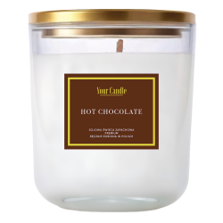 ŚWIECA SOJOWA ZAPACHOWA HOT CHOCOLATE 180 ml - YOUR CANDLE (PRODUKT SEZONOWY)