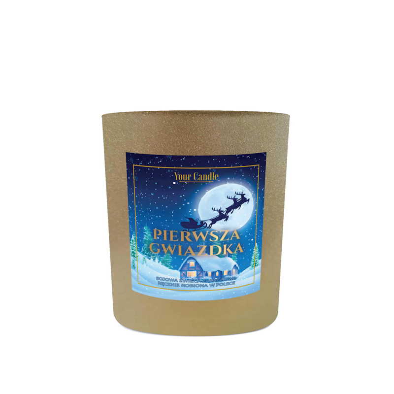ŚWIECA SOJOWA ZAPACHOWA PIERWSZA GWIAZDKA 180 ml - YOUR CANDLE (PRODUKT SEZONOWY)