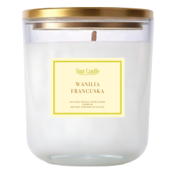 ŚWIECA SOJOWA ZAPACHOWA WANILIA FRANCUSKA 180 ml - YOUR CANDLE (PRODUKT SEZONOWY)