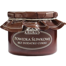 POWIDŁA ŚLIWKOWE BEZ DODATKU CUKRÓW BEZGLUTENOWE 310 g - KROKUS