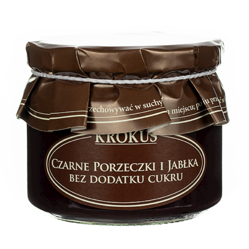 CZARNE PORZECZKI I JABŁKA BEZ DODATKU CUKRÓW BEZGLUTENOWE 310 g - KROKUS