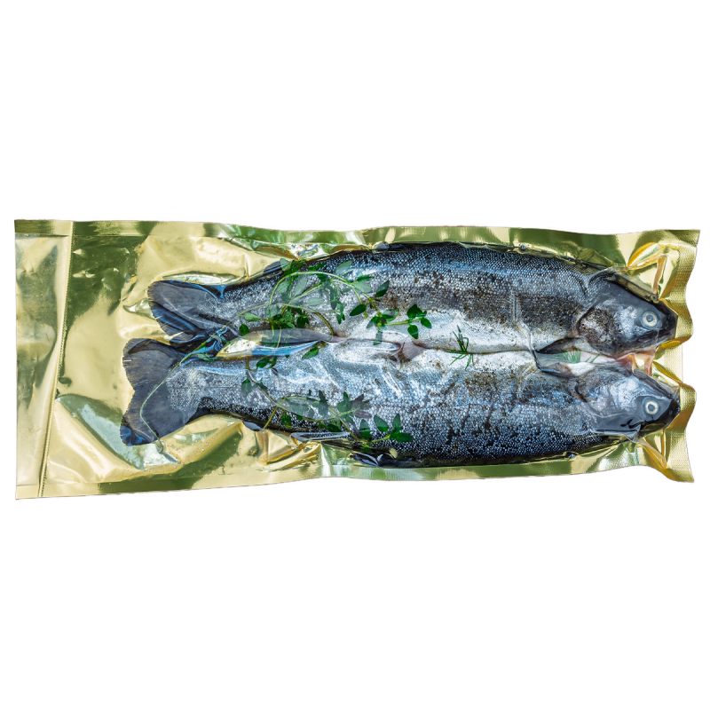 PSTRĄG TĘCZOWY Z ZIOŁAMI NA GRILLA I PATELNIĘ (około 0,60 kg) - SMOLIN FISH (NA ZAMÓWIENIE)