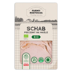 SCHAB NA MAŚLE PIECZONY PLASTRY BIO 100 g - FARMY ROZTOCZA (NA ZAMÓWIENIE)