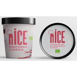 LODY ŚMIETANKA Z WIŚNIĄ BIO 475 ml - NICE