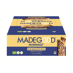 BATONIKI OWSIANE SOFT Z JAGODAMI BEZGLUTENOWE BIO (10 x 30 g) 300 g - MADEGOOD MORNINGS