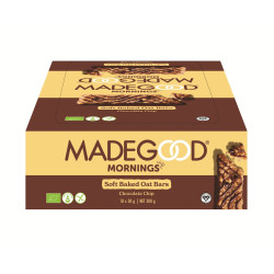 BATONIKI OWSIANE SOFT Z CZEKOLADĄ BEZGLUTENOWE BIO (10 x 30 g) 300 g - MADEGOOD MORNINGS
