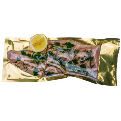 JESIOTR MARYNOWANY NA GRILLA I PATELNIĘ (około 0,70 kg) - SMOLIN FISH (NA ZAMÓWIENIE)