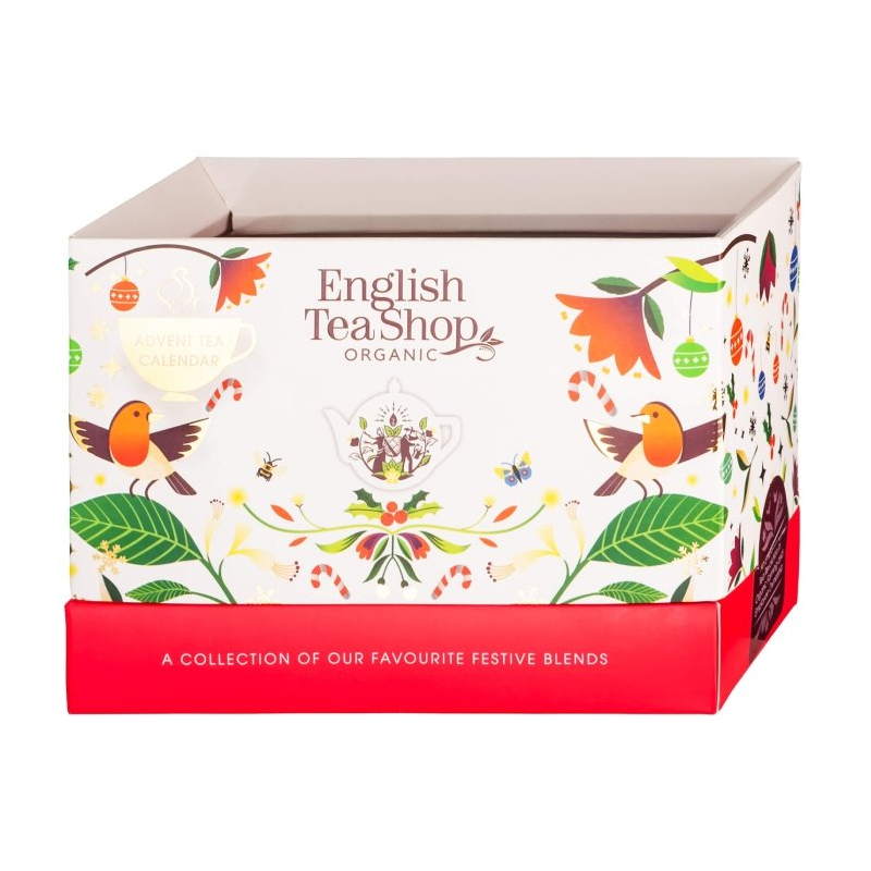 KALENDARZ ADWENTOWY (HERBATY I HERBATKI) BIO (LUXURY – 13 SMAKÓW) (25 x 1,78 g) 44,5 g - ENGLISH TEA SHOP ORGANIC (PRODUKT SEZON