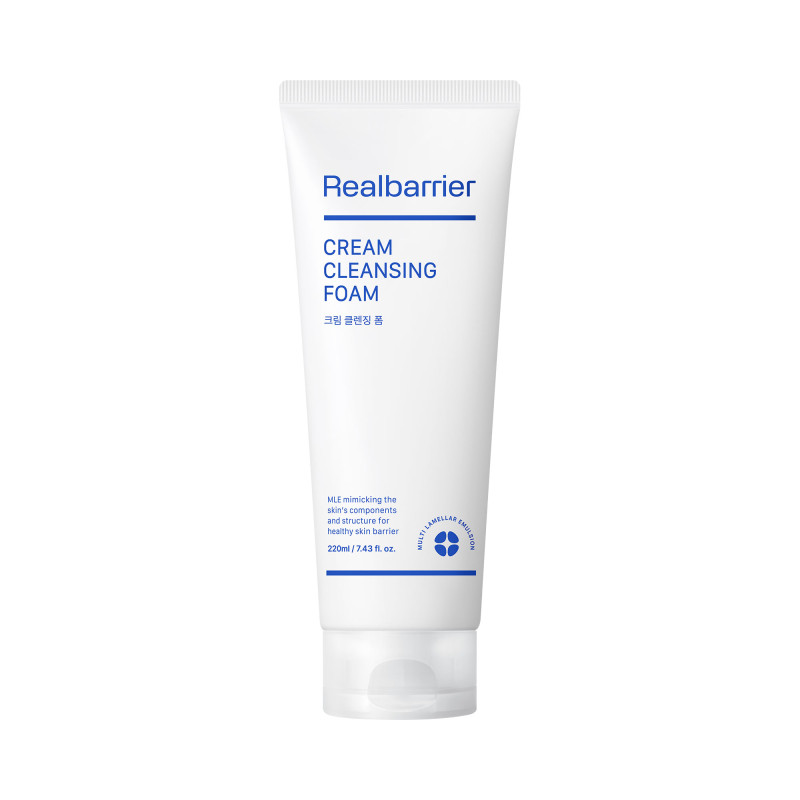 PIANKA DO TWARZY CREAM NAWILŻAJĄCA OCZYSZCZAJĄCA Z CERAMIDAMI 220 ml - REAL BARRIER